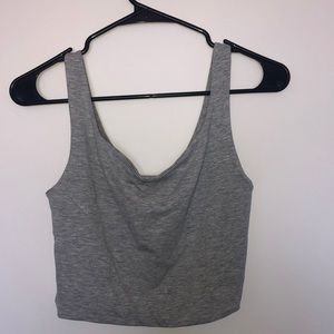 Grey crop top